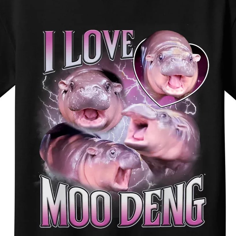 Moo Deng Baby Hippo Kids T-Shirt