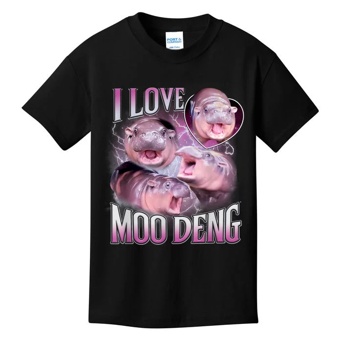 Moo Deng Baby Hippo Kids T-Shirt