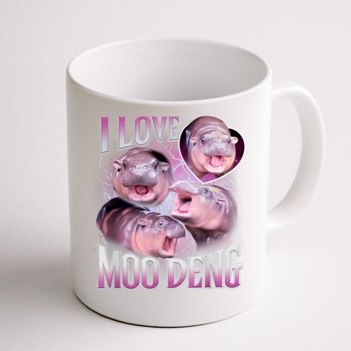 Moo Deng Baby Hippo Front & Back Coffee Mug