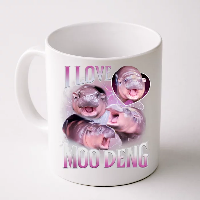 Moo Deng Baby Hippo Front & Back Coffee Mug