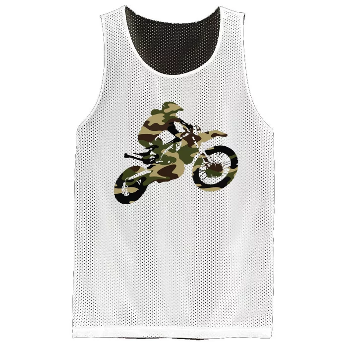 Motocross Dirt Bike Racing Shirts Camo Camouflage Mesh Reversible Basketball Jersey Tank