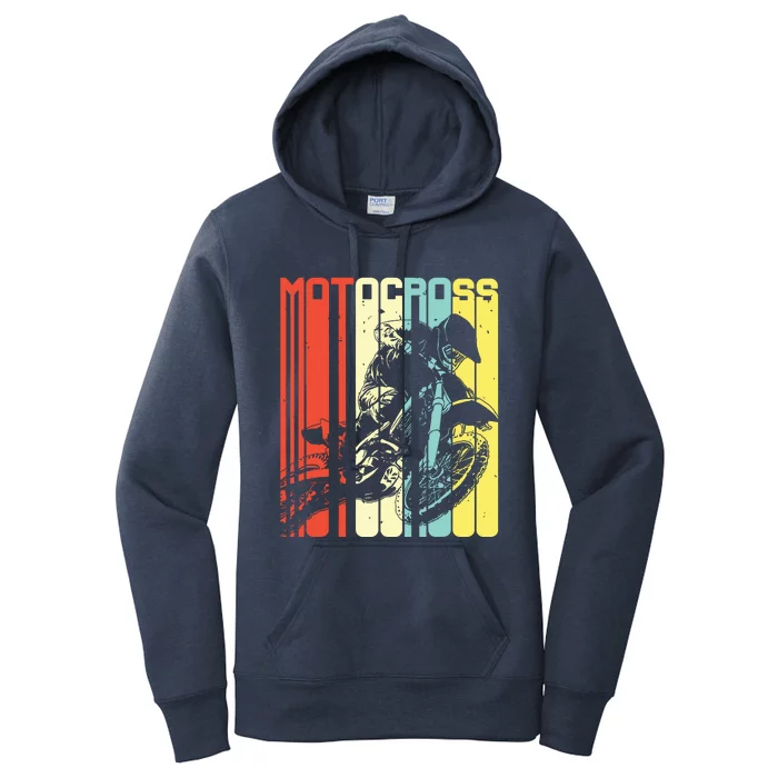 Motocross Dirt Bike Rider Retro Vintage Motorcycle Gifts Men Women's Pullover Hoodie