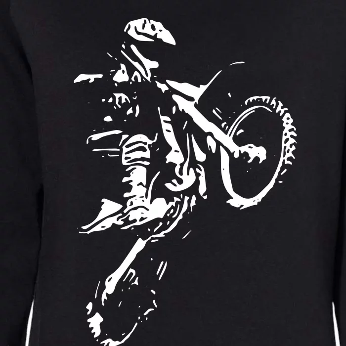 Motocross Dirt Bike Womens California Wash Sweatshirt