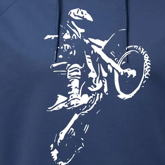 Motocross Dirt Bike Performance Fleece Hoodie