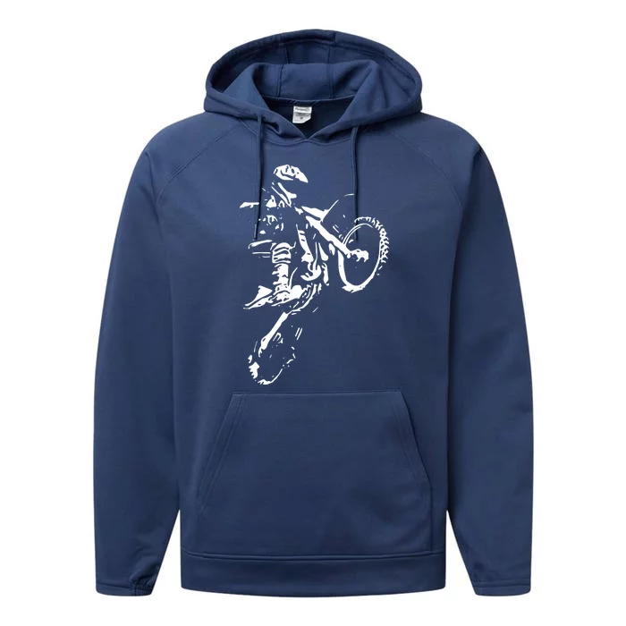 Motocross Dirt Bike Performance Fleece Hoodie