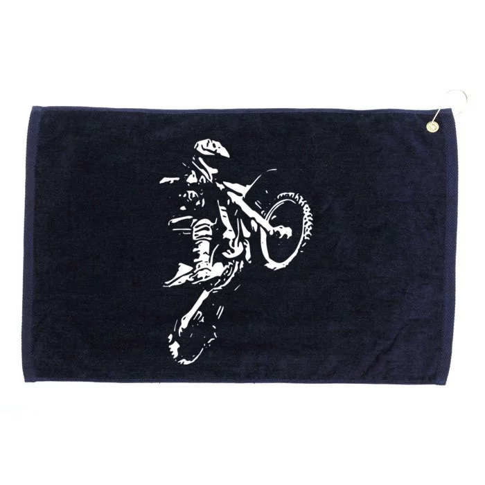 Motocross Dirt Bike Grommeted Golf Towel