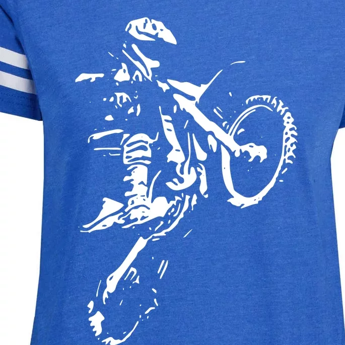 Motocross Dirt Bike Enza Ladies Jersey Football T-Shirt