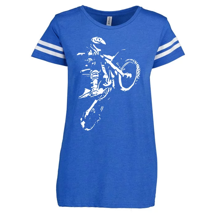 Motocross Dirt Bike Enza Ladies Jersey Football T-Shirt