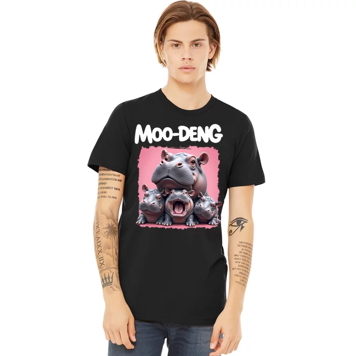 Moo Deng Baby Pygmy Hippos Thailand Premium T-Shirt