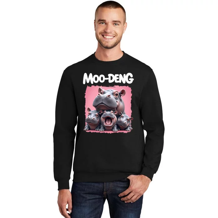 Moo Deng Baby Pygmy Hippos Thailand Tall Sweatshirt