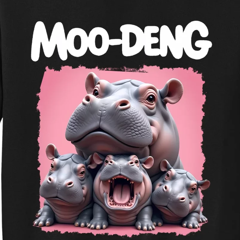 Moo Deng Baby Pygmy Hippos Thailand Tall Sweatshirt