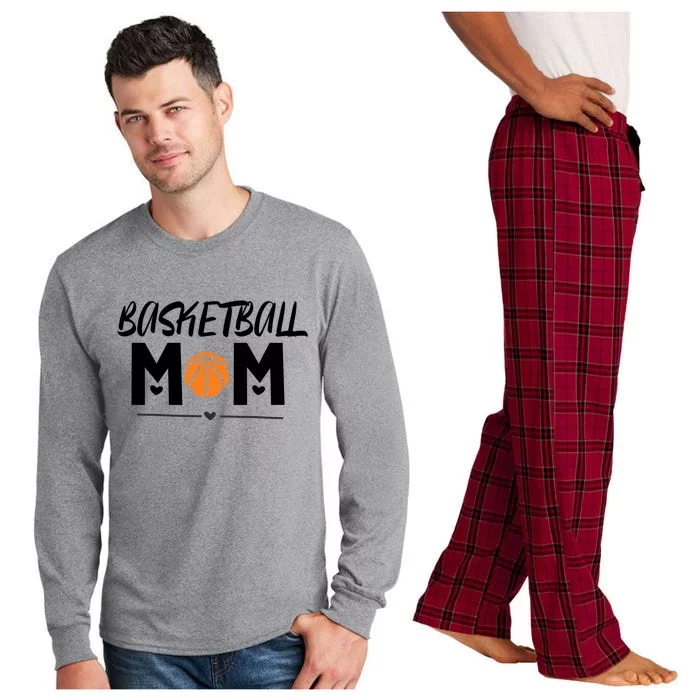 Mother's Day Basketball Mom Sport Fan Gift Long Sleeve Pajama Set