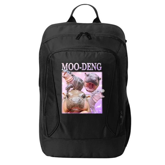 Moo Deng Baby Pygmy Hippos Thailand City Backpack