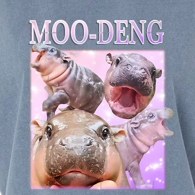 Moo Deng Baby Pygmy Hippos Thailand Garment-Dyed Women's Muscle Tee