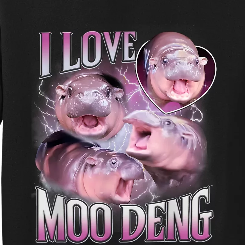 Moo Deng Baby Pygmy Hippos Thailand Tall Sweatshirt