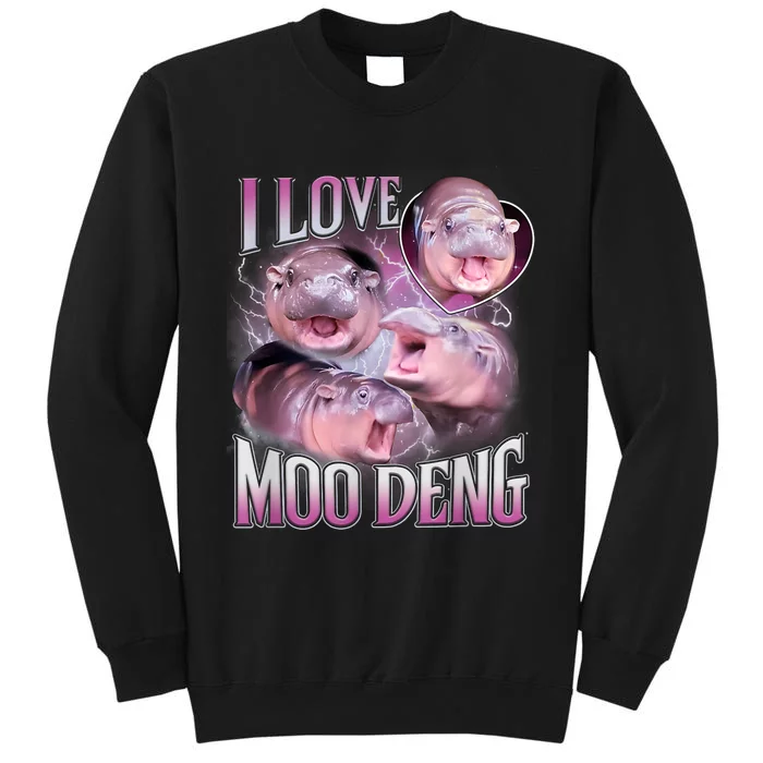 Moo Deng Baby Pygmy Hippos Thailand Tall Sweatshirt