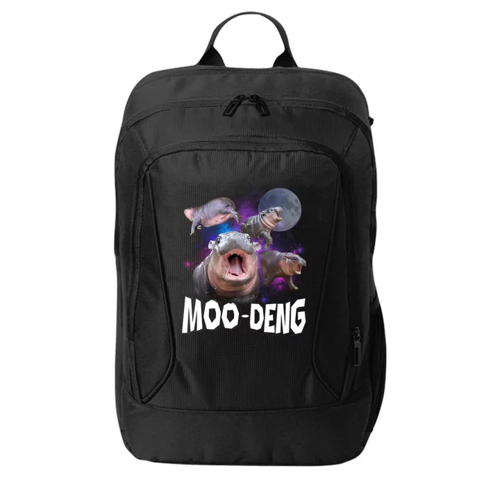 Moo Deng Baby Pygmy Hippos Thailand City Backpack