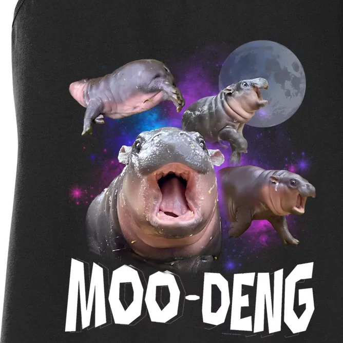 Moo Deng Baby Pygmy Hippos Thailand Women's Racerback Tank