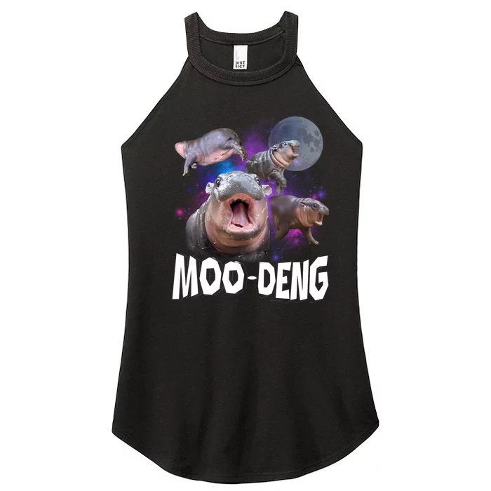 Moo Deng Baby Pygmy Hippos Thailand Women’s Perfect Tri Rocker Tank