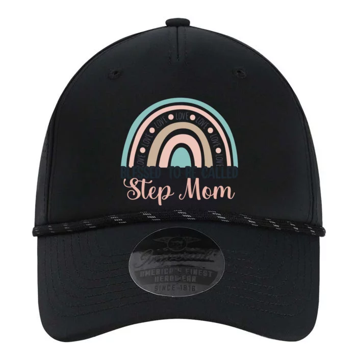 MotherS Day Blessed To Be Called Step Mom Rainbow Cute Gift Performance The Dyno Cap