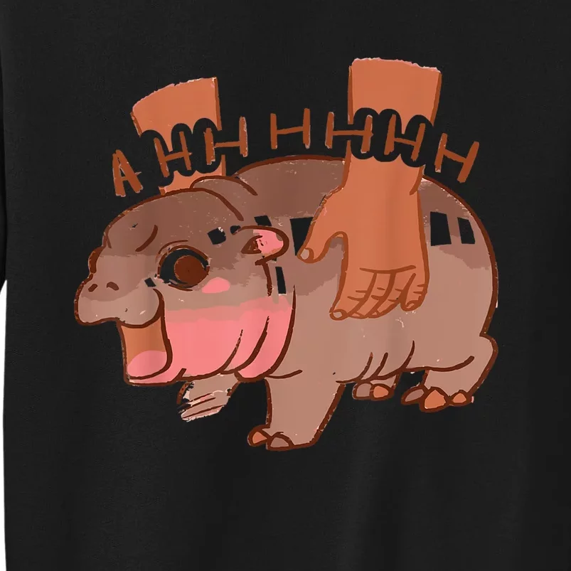 Moo Deng Bouncy Pig The Cute Baby Hippo Funny Gift Sweatshirt