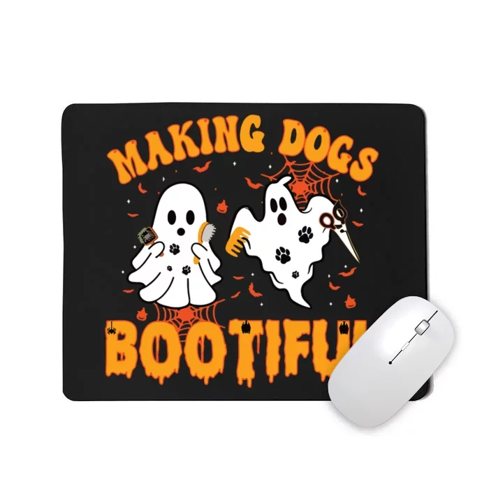 Making Dogs Bootiful Cute Dog Groomer Pet Grooming Halloween Mousepad