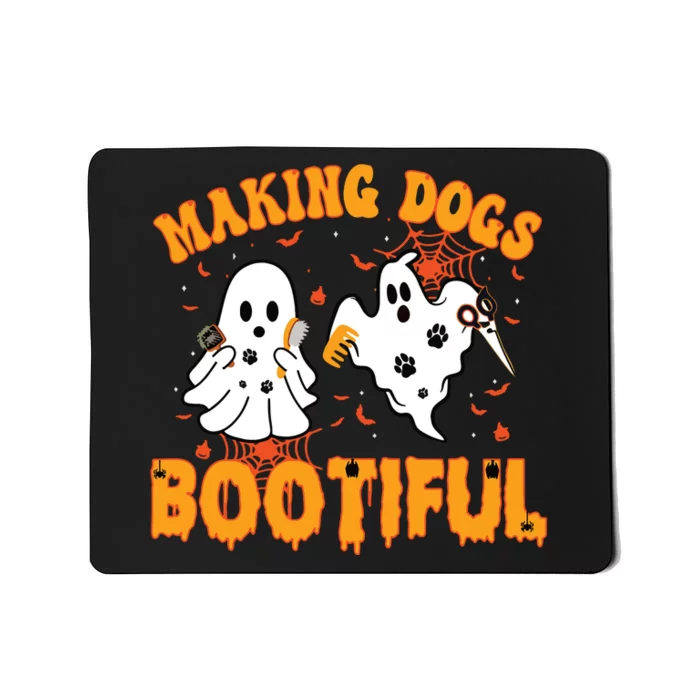 Making Dogs Bootiful Cute Dog Groomer Pet Grooming Halloween Mousepad