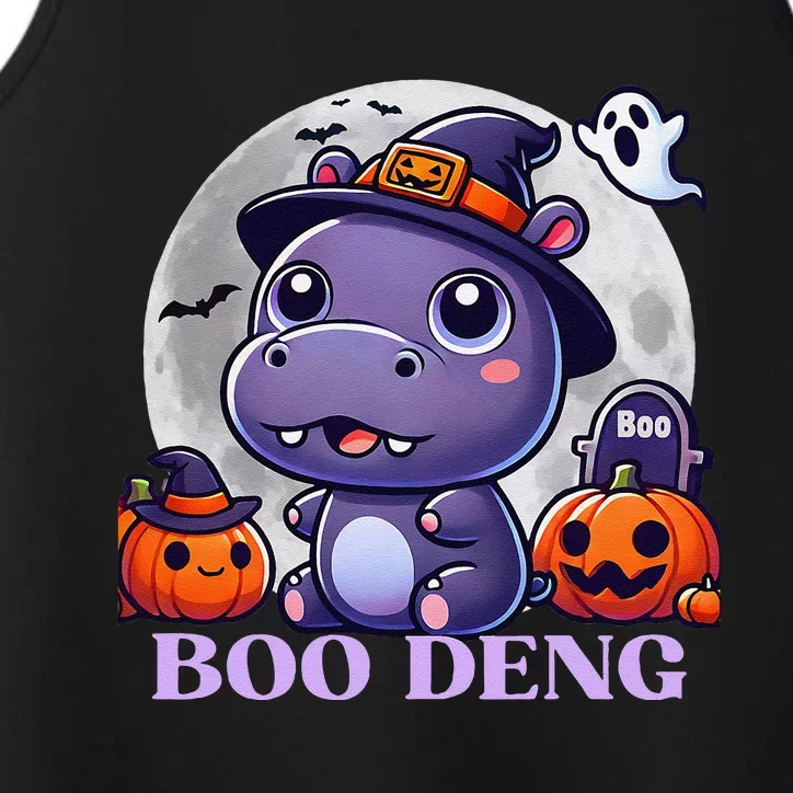 Moo Deng Bouncy Pig Baby Hippo Halloween Fun Performance Tank