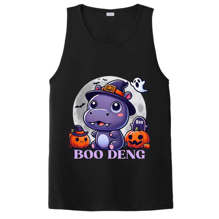 Moo Deng Bouncy Pig Baby Hippo Halloween Fun Performance Tank