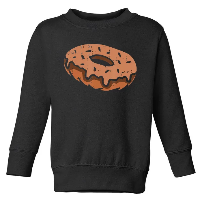 Melanin Donut Black History Month BLM Doughnut Sweet Dessert Toddler Sweatshirt