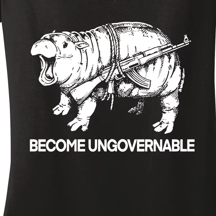 Moo Dang Become Ungovernable Women's V-Neck T-Shirt