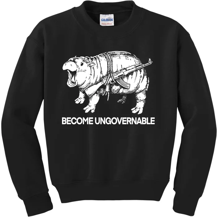 Moo Dang Become Ungovernable Kids Sweatshirt