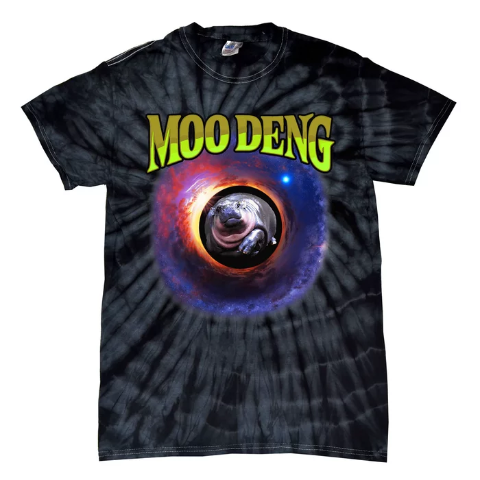 Moo Deng Baby Hippo Tie-Dye T-Shirt