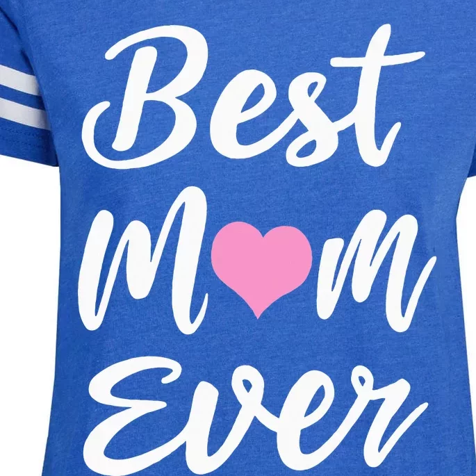 Mothers Day Best Mom Ever Gifts From Daughter Son Mom Enza Ladies Jersey Football T-Shirt