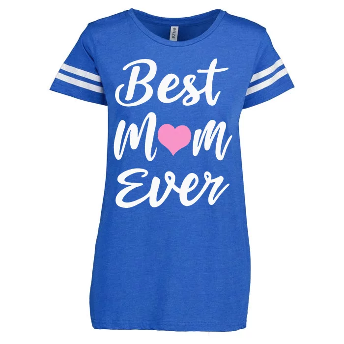 Mothers Day Best Mom Ever Gifts From Daughter Son Mom Enza Ladies Jersey Football T-Shirt