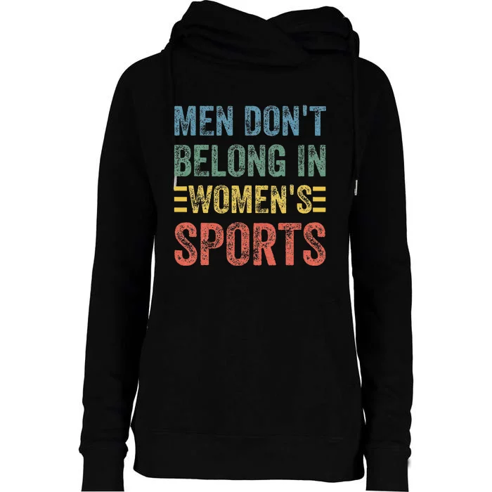 Me.N Dont Belong In Sports Womens Funnel Neck Pullover Hood