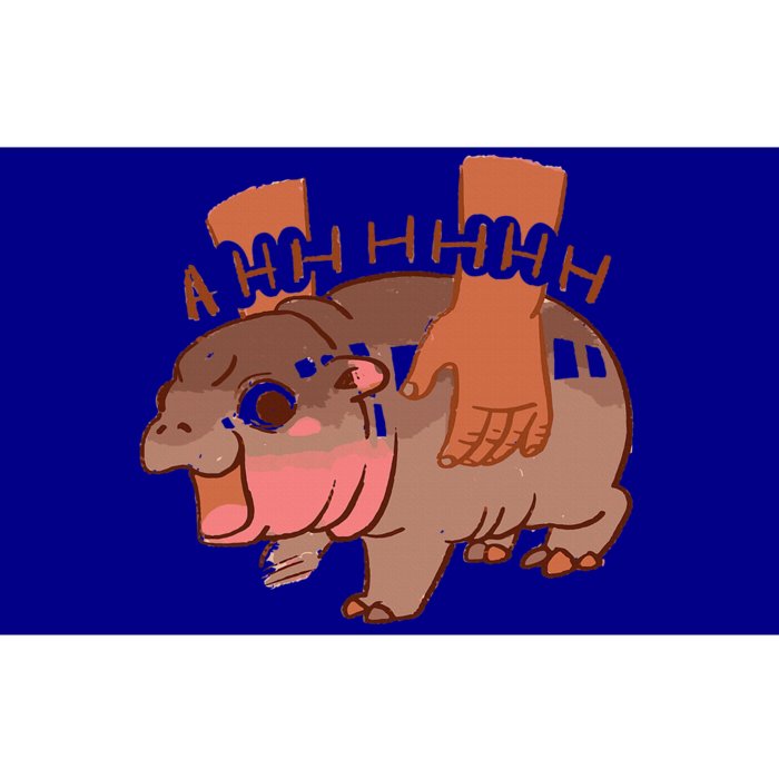 Moo Deng Bouncy Pig In Thai Picture The Cute Baby Hippo Bumper Sticker