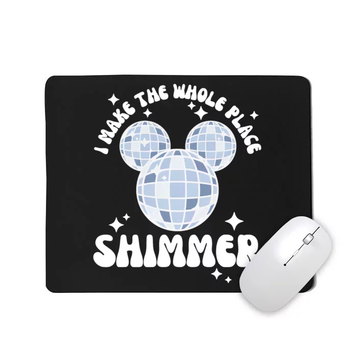 Mouse Disco Ball Make The Whole Place Shimmer Eras Tour Mousepad