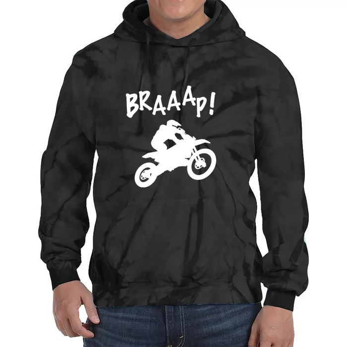 Motocross Dirt Bike Braaap Gift Tie Dye Hoodie