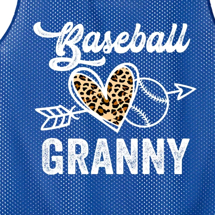 Mothers Day Baseball Granny Leopard Gift Mesh Reversible Basketball Jersey Tank