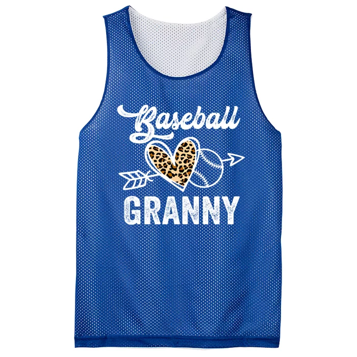 Mothers Day Baseball Granny Leopard Gift Mesh Reversible Basketball Jersey Tank