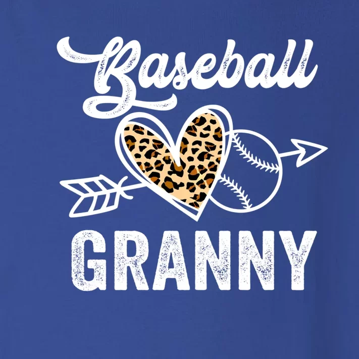 Mothers Day Baseball Granny Leopard Gift Toddler Long Sleeve Shirt