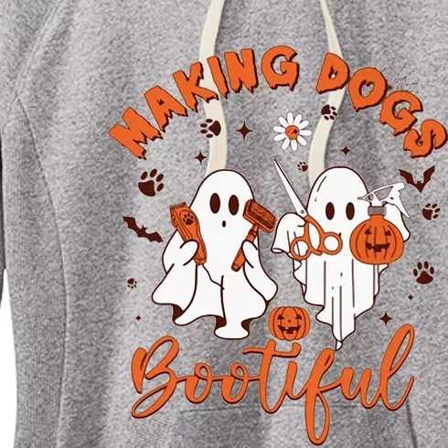 Making Dogs Bootiful Halloween Women's Fleece Hoodie