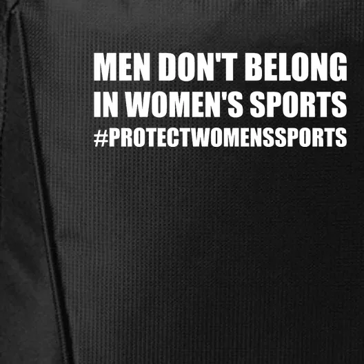 Men Dont Belong In Womens Sports | Protect Womens Sports | Riley Gaines City Backpack