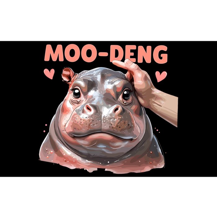 Moo Deng Bouncy Pig In Thai Picture The Cute Baby Hippo Bumper Sticker