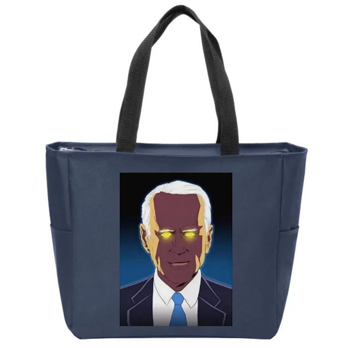 Meme Dark Brandon Shirt Dark Maga Biden Dark Brandon Zip Tote Bag