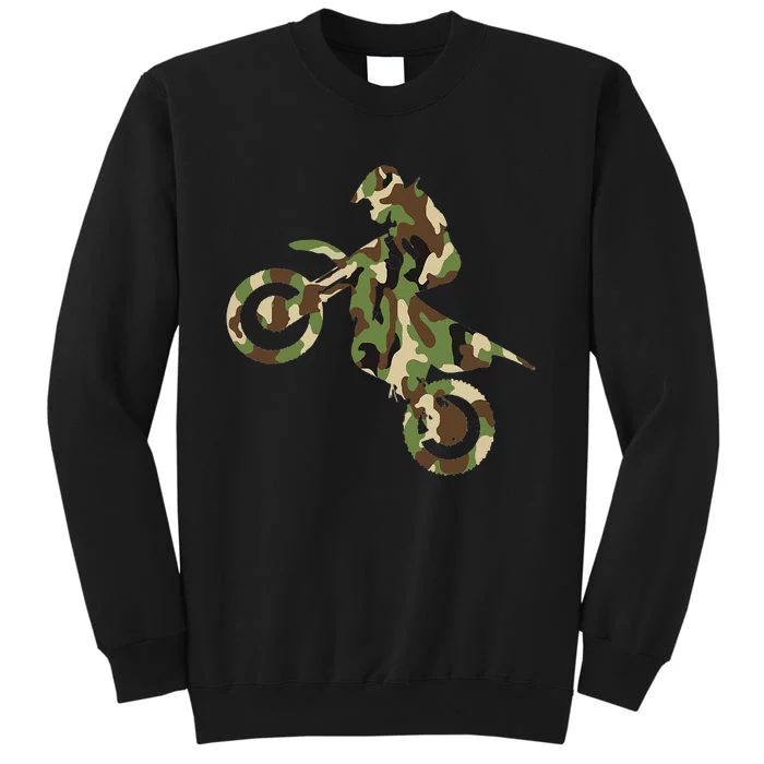 Motocross Dirt Bike Racing Camo Camouflage Sweatshirt