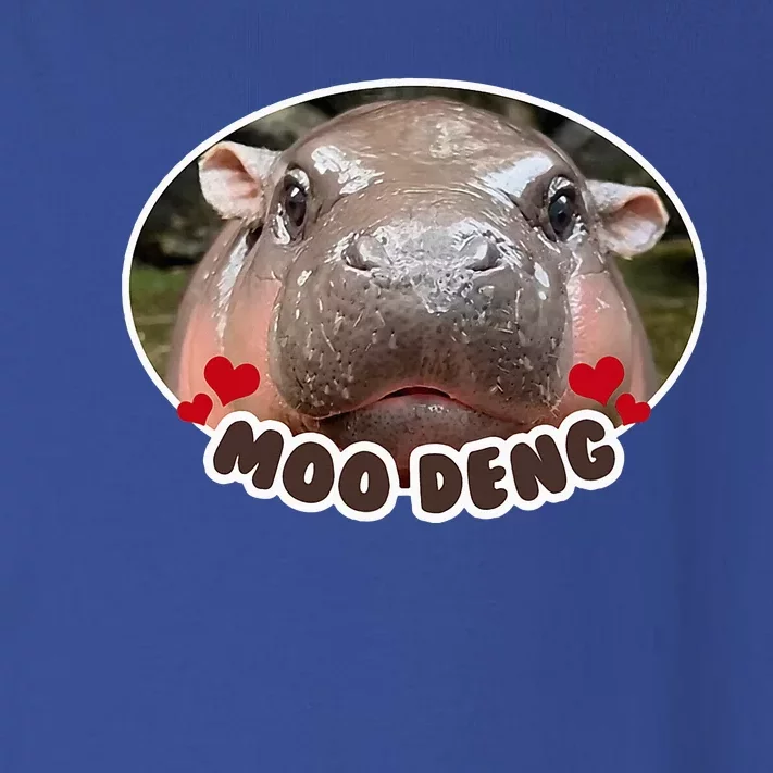 Moo Deng Bouncy Pig In Thai Picture The Cute Baby Hippo Toddler Long Sleeve Shirt