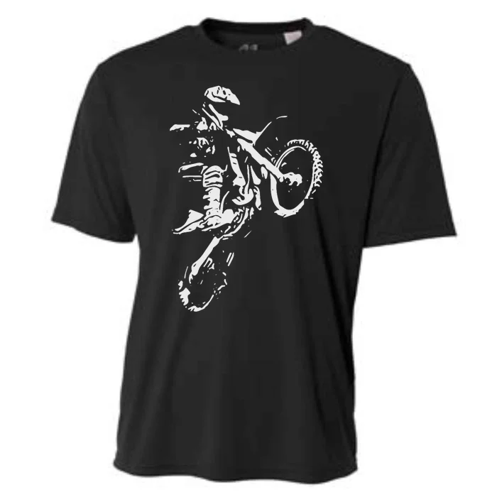 Motocross Dirt Bike Cooling Performance Crew T-Shirt