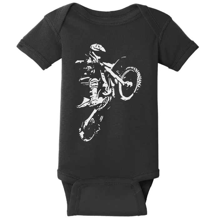 Motocross Dirt Bike Baby Bodysuit